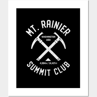 Mount Rainier Summit Club I Climbed Mount Rainier Posters and Art